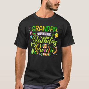 Grandpa Of Birthday Sweetie Candy Birthday Party M T-Shirt