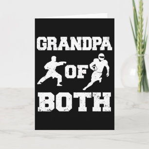 Grandpa Of Both Funny Footll And Karate Grandpa  Card