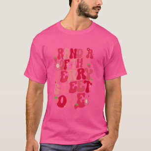 Grandpa Of The Berry Sweet One Strawberry First Bi T-Shirt