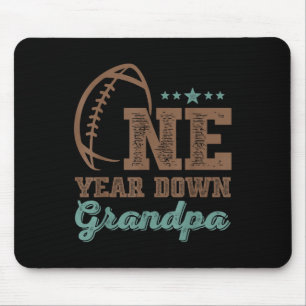 Grandpa Of The Birthday Boy 1st Year Down Birthday Mouse Pad