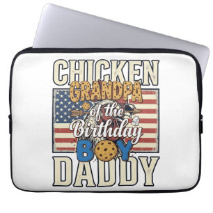 Grandpa of the Birthday Boy Cookie Milk Shirt Desi Laptop Sleeve