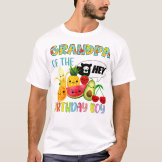 Grandpa Of The Birthday Boy Family Fruit Birthday T-Shirt