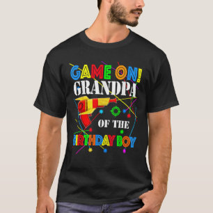 Grandpa of the Birthday Boy Family Matching Laser T-Shirt