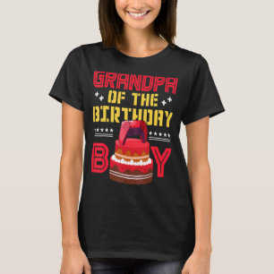 Grandpa of The Birthday Boy Gamepad Gamer B-Day Fa T-Shirt