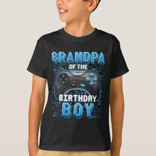 Grandpa Of The Birthday Boy Matching Video Game Bi T-Shirt