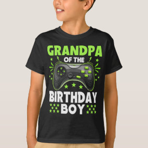Grandpa of the Birthday Boy Matching Video Game  T-Shirt