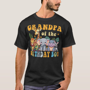 Grandpa of the Birthday Boy Safari Jungle Animal M T-Shirt