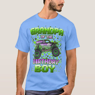 Grandpa Of The Birthday Boy Shirt Monster Truck Br
