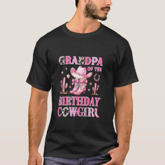 Grandpa Of The Birthday Cowgirl Rodeo Party B-day  T-Shirt