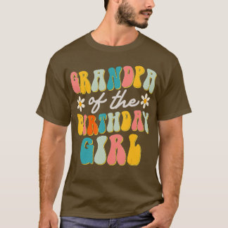 Grandpa Of The Birthday Girl  Themed Papa  T-Shirt