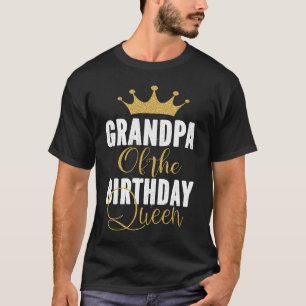 Grandpa Of The Birthday Queen Girls Bday Party  Fo T-Shirt