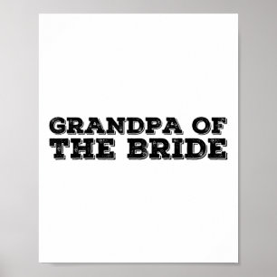 Grandpa Of The Bride Funny Wedding Groom Party Gif Poster
