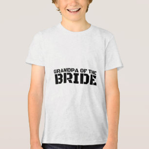 Grandpa Of The Bride Funny Wedding Groom Party Gif Tri-Blend Shirt