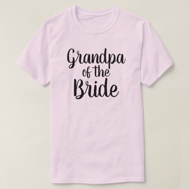 Grandpa of the Bride T-Shirt (Design Front)