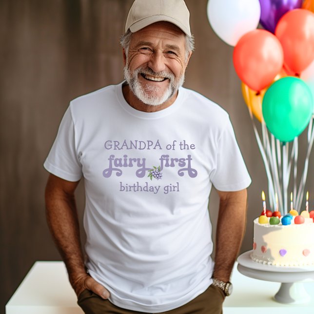 Grandpa of the Purple  Fairy First Berry Birthday T-Shirt (Creator Uploaded)