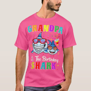 Grandpa Of The Shark Birthday Family Birthday Gran T-Shirt