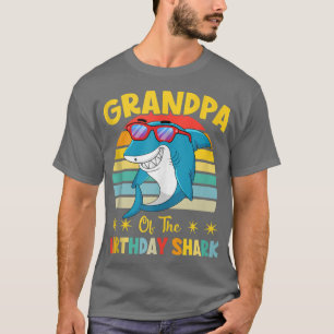 Grandpa Of The Shark Birthday Family Birthday Gran T-Shirt
