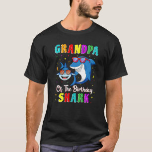 Grandpa Of The Shark Birthday Family Birthday Gran T-Shirt
