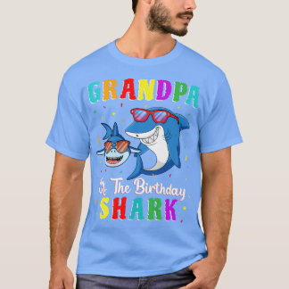 Grandpa Of The Shark Birthday Family Birthday Gran T-Shirt
