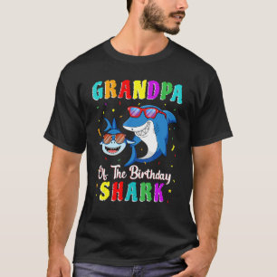 Grandpa Of The Shark Birthday Family Birthday Gran T-Shirt