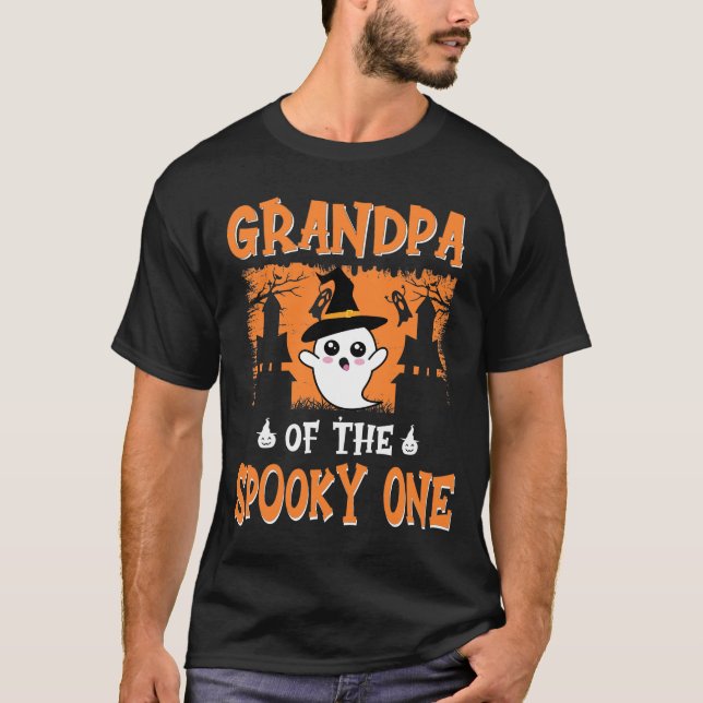  Grandpa of the Spooky One, 1St Birthday Halloween T-Shirt (Front)