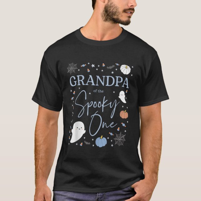 Grandpa of the Spooky One First Birthday Boy 1st H T-Shirt (Front)