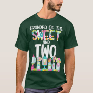 Grandpa Of The Sweet and Two Candy Birthday Lollip T-Shirt