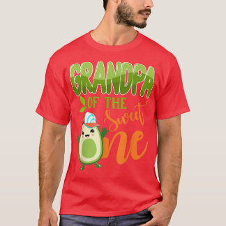 Grandpa of the Sweet One 1st Birthday Avocado Boy  T-Shirt