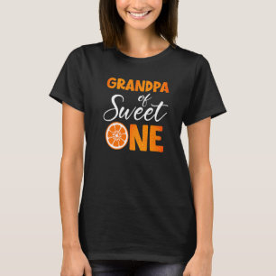 Grandpa Of The Sweet One Orange Sweetie Girl 1st T-Shirt