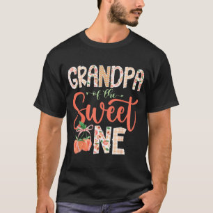 Grandpa of The Sweet One Peach 1st Birthday Girl T-Shirt