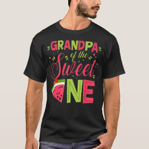 Grandpa Of The Sweet One Watermelon Poppy 1st Bda T-Shirt