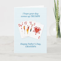 Grandpa on Father's Day, Hearts Trumps Whist