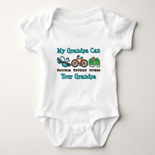 Grandpa Outswim Outbike Outrun Triathlon Baby Body Baby Bodysuit