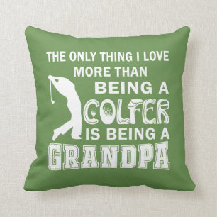 Grandpa Over Golf Cushion