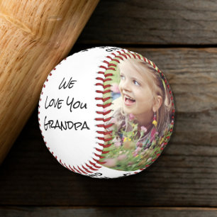 Grandpa Personalized Photos Baseball