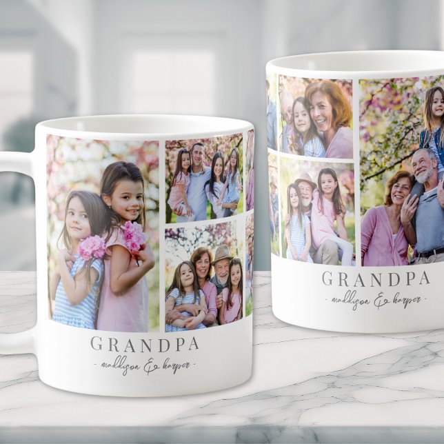 Grandpa Photo Collage Coffee Mug (Grandpa Photo Collage Coffee Mug)