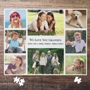 Grandpa Photo Collage Jigsaw Puzzle