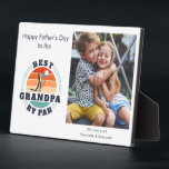 Grandpa Photo Retro Fathers Day Golf Gag Plaque<br><div class="desc">Retro Best Dad By Par design you can customise for dad, stepfather, grandpa or any golf enthusiast who's also a dad. Perfect gift for the best father, step daddy or grandfather ever who loves club sports or golfing. The text "BEST DAD BY PAR" can be customised with any dad moniker...</div>