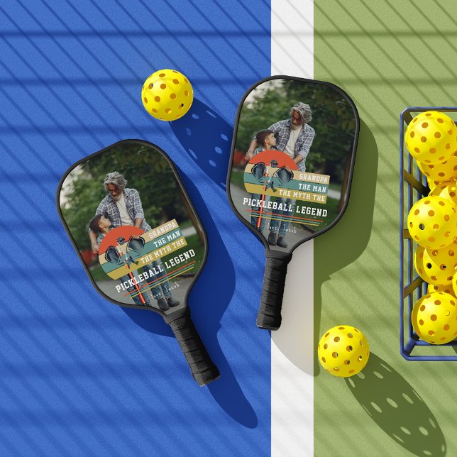 Grandpa Pickleball Legend | Custom Photo Paddle (Creator Uploaded)