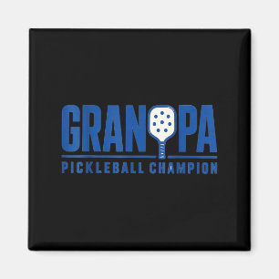Grandpa Pickleball Sport Style Paddle Player Magnet