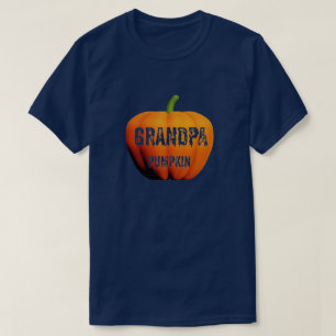 Grandpa Pumpkin Halloween Design T-Shirt