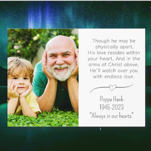 Grandpa Remembrance Custom Plaque with Easel