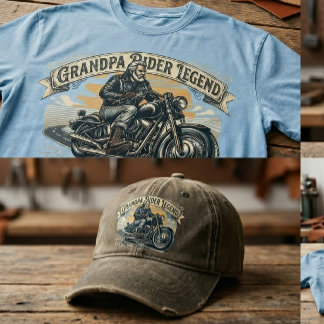Grandpa Rider Legend Trendy Design T-Shirt
