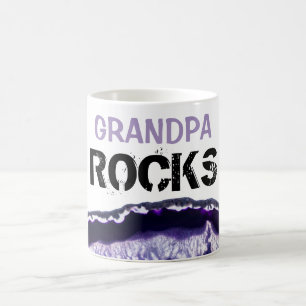 *~* Grandpa Rocks Agate Lapidary Stone Coffee Mug