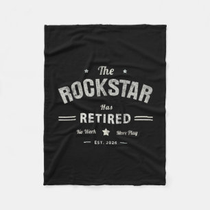 Grandpa Rockstar Has Retired 2026 Father Cruise Mo Fleece Blanket