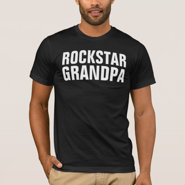 GRANDPA ROCKSTAR T-SHIRTS TEES (Front)