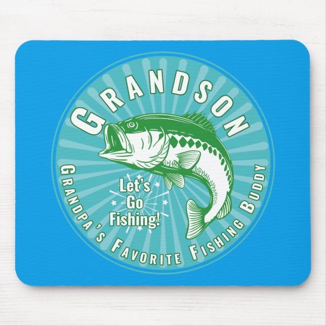 Grandpa’s Favourite Fishing Buddy Mouse Pad (Front)