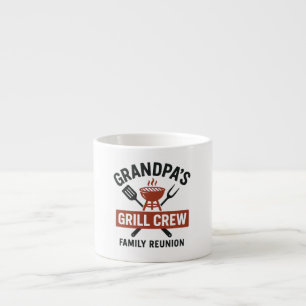 Grandpa’s Grill Crew Family BBQ Reunion Shirt Espresso Cup