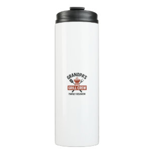 Grandpa’s Grill Crew   Family BBQ Reunion Shirt Thermal Tumbler