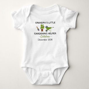 Grandpa’s Little Gardening Helper - Yard Worker Baby Bodysuit